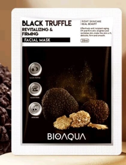 Cek Ingredients Bioaqua Black truffle Sheet Mask