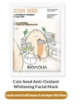 Cek Ingredients Bioaqua Coix Seed Sheet Mask