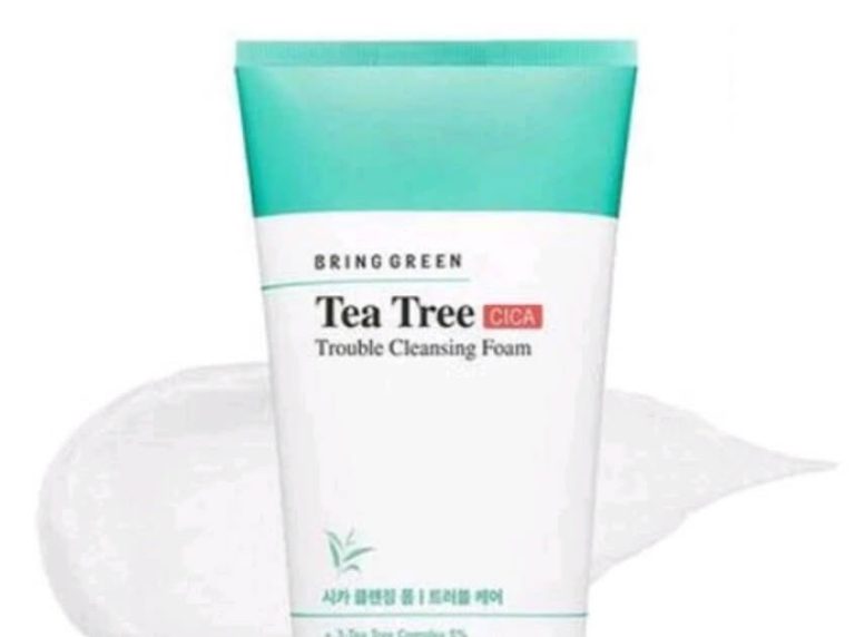 Cek Ingredients Bring Green Tea Tree Cica Trouble Cleansing Foam