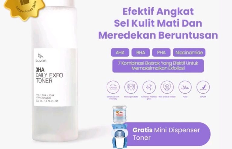 Cek Ingredients BUVON 3HA DAILY EXFO TONER