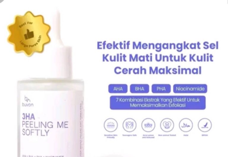 Cek Ingredients Buvon 3HA Peeling Me Softly Serum