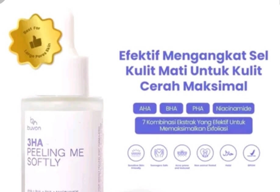 Cek Ingredients Buvon 3HA Peeling Me Softly Serum