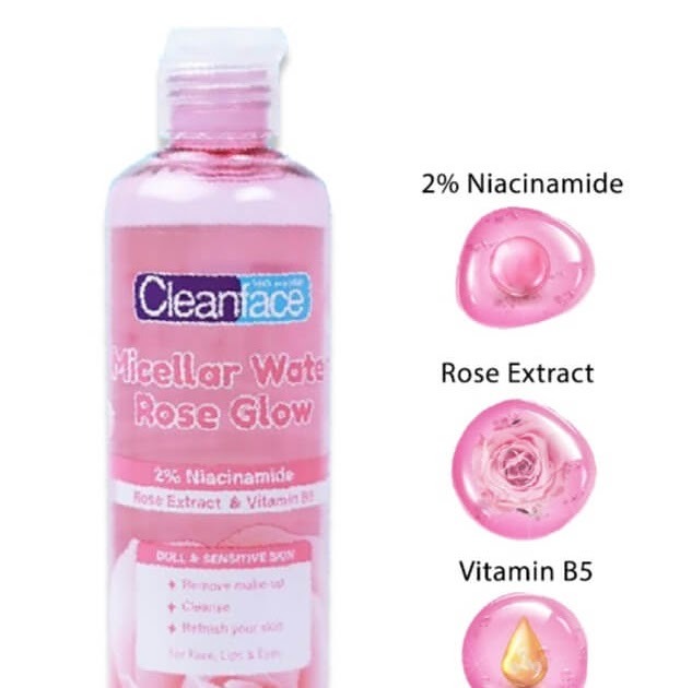 Cek Ingredients Cleanface Micellar Water Rose Glow