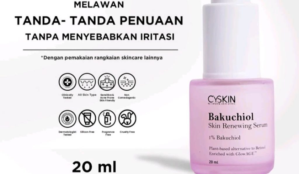 Cek Ingredients CYSKIN - Bakuchiol Serum Skin Renewing by Calysta Skin Clinic