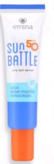 Cek Ingredients EMINA Sun Battle SPF 50 PA++++ Cica Acne Fighter Sunscreen