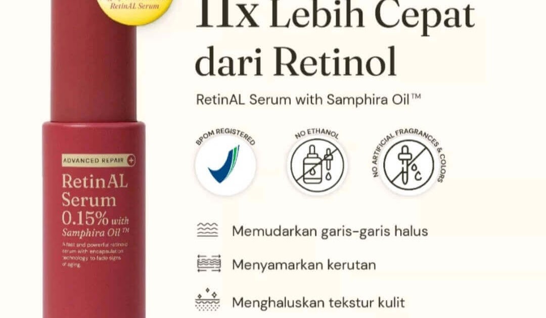 Cek Ingredients For Skin's Sake FSS RetinAL Serum 0,15% With Samphira Oil