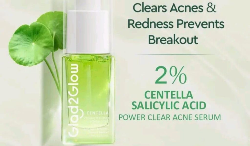 Cek Ingredients Glad2Glow Centella 2% Salicylic Acid Power Clear Acne Serum