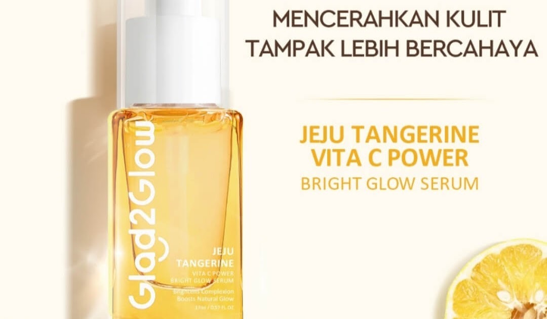 Cek Ingredients Glad2Glow Jeju Tangerine Vita C Power Bright Glow Serum