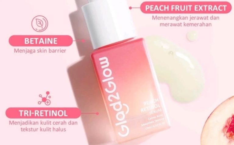 Cek Ingredients Glad2glow Peach Retinol Serum