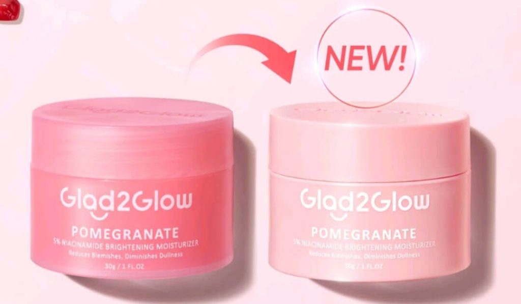 Cek Ingredients Glad2glow Pomegranate 5% Niacinamide Brightening Moisturizer