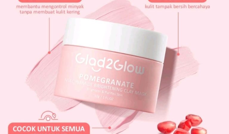 Cek Ingredients Glad2glow Pomegranate Brightening Clay Mask