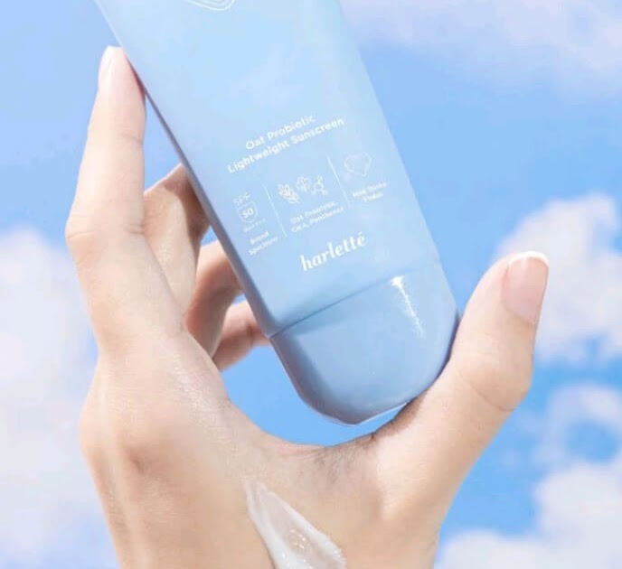 Cek Ingredients Harlette Oat Probiotic Lightweight Sunscreen SPF 50 PA++++