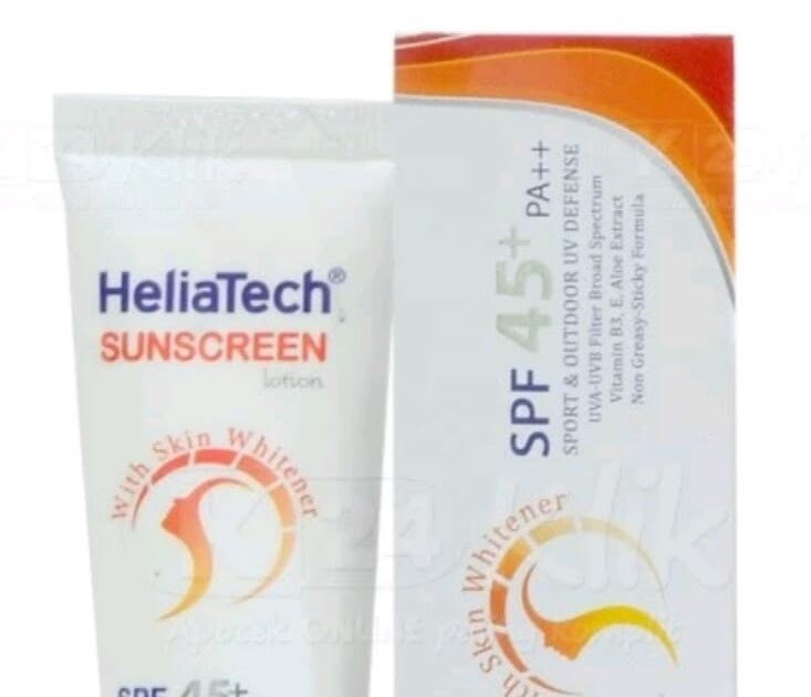 Cek Ingredients HeliaTech Sunscreen Lotion SPF 45+ PA++