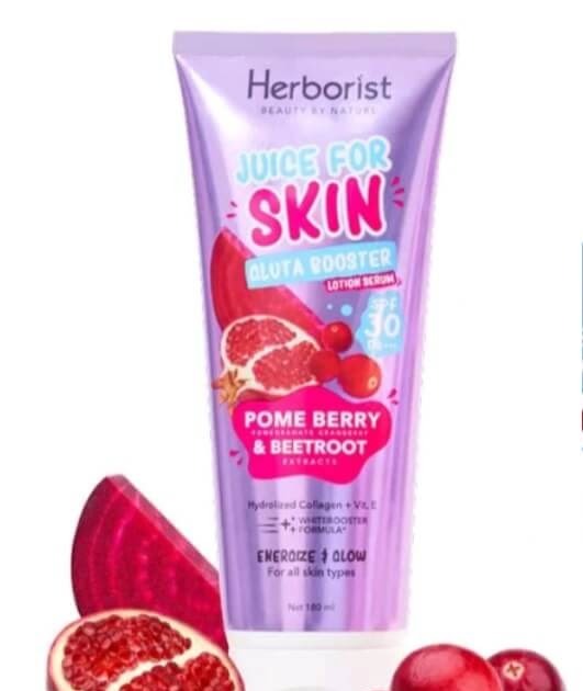 Cek Ingredients Herborist Juice For Skin Gluta Booster Lotion Serum SPF 30