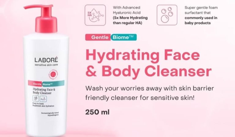 Cek Ingredients LABORÉ Sensitive Skin Care GentleBiome™ Hydrating Face & Body Cleanser