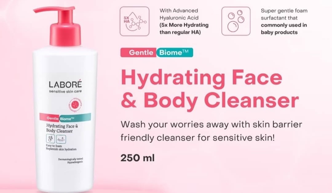 Cek Ingredients LABORÉ Sensitive Skin Care GentleBiome™ Hydrating Face & Body Cleanser