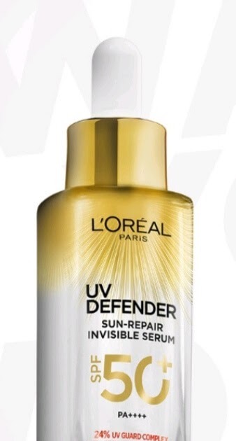Cek Ingredients L'OREAL UV Defender Sun-Repair Invisible Serum SPF 50+ PA++++