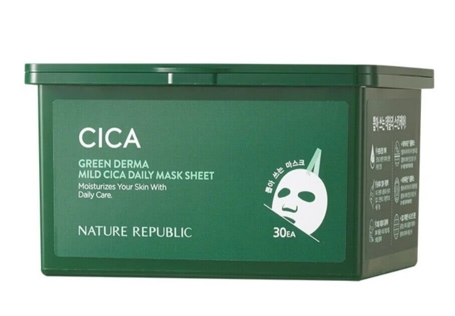 Cek Ingredients Nature Republic Green Derma Mild Cica Daily Mask Sheet