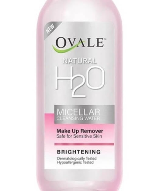 Cek Ingredients Ovale Natural H20 Micellar Water Brightening