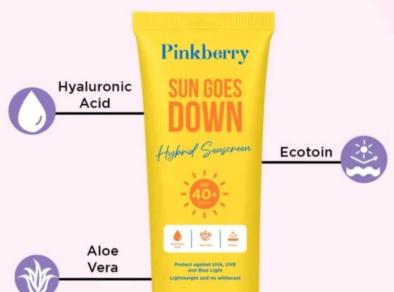 Cek Ingredients Pinkberry Sun Goes Down Hybrid Sunscreen SPF40+ PA+++
