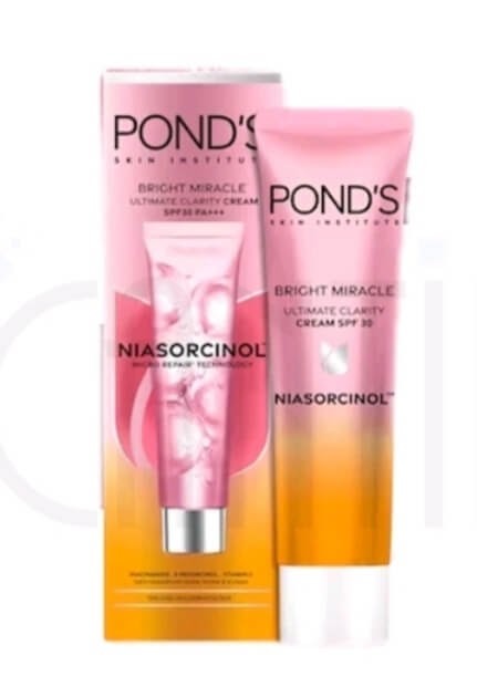Cek Ingredients POND'S Bright Miracle Niasorcinol Ultimate Clarity Day Cream SPF 30 PA+++