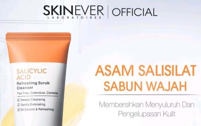 Cek Ingredients SKINEVER Salicylic Refreshing Scrub Cleanser