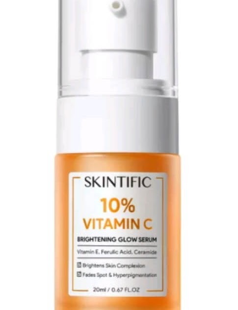 Cek Ingredients Skintific 10% Vitamin C Brightening Glow Serum.