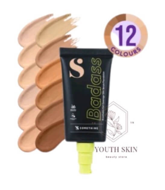 Cek Ingredients SOMETHINC BADASS Breathable Full Coverage 12HR Serum Foundation