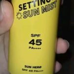 Cek Ingredients SunHero Setting Sun Mist SPF 45 PA++++
