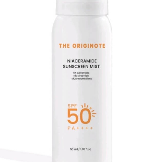 Cek Ingredients The Originote Niaceramide Sunscreen Mist SPF 50 PA++++