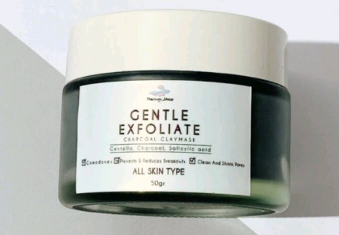 Cek Ingredients Theriver Shop Gentle Exfoliate Charcoal Clay Mask