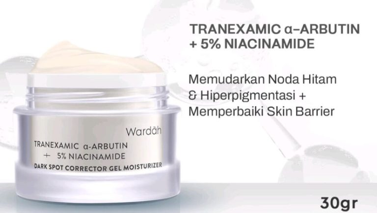 Cek Ingredients Wardah Tranexamic ɑ-Arbutin Dark Spot Corrector Moisturizer Gel