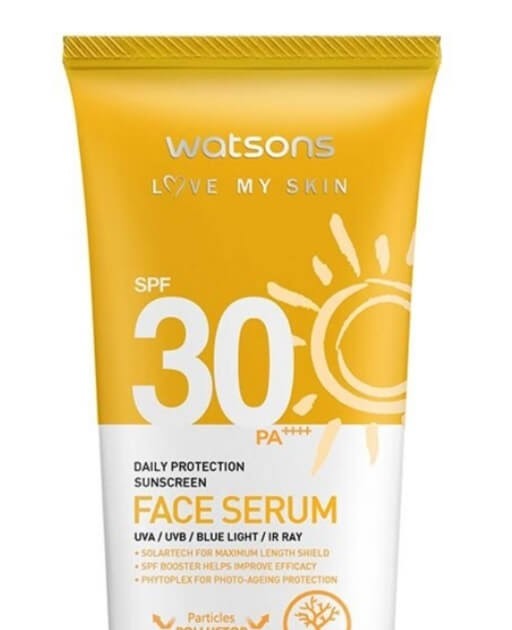 Cek Ingredients WATSONS Daily Protection Sunscreen Face Serum SPF30 PA++++