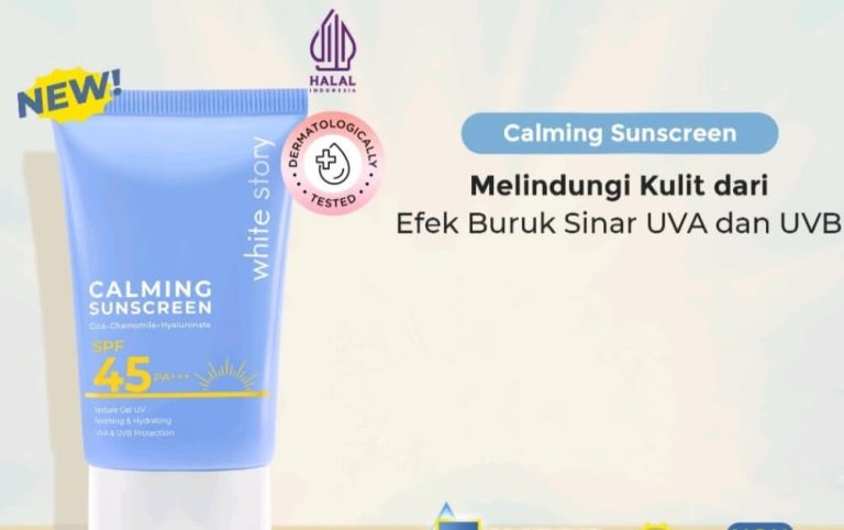 Cek Ingredients White Story Calming Sunscreen Gel SPF 45 PA+++