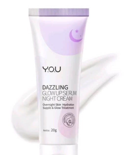 Cek Ingredients You Dazzling Glow Up Serum Night Cream