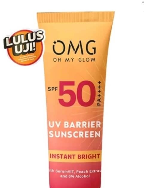 Cek Ingreredient OMG OH MY GLOW UV Barrier Sunscreen