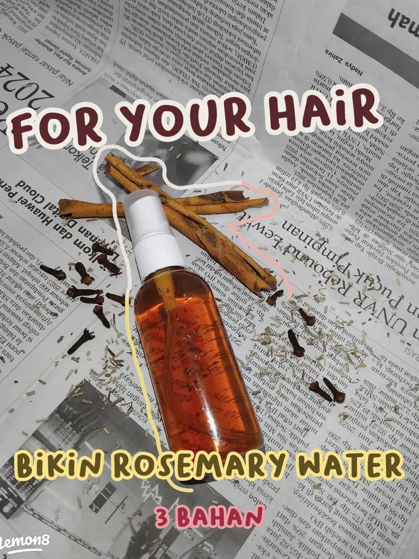 Photo by lemon8-app.com - Bolehkah Menggunakan Rosemary Water Rebusan Sendiri Sebagai Hair Mist Harian